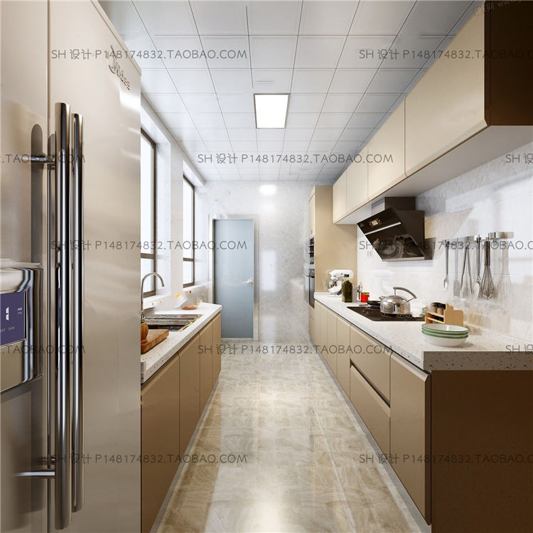 现代风格厨房[模型ID189785].jpg