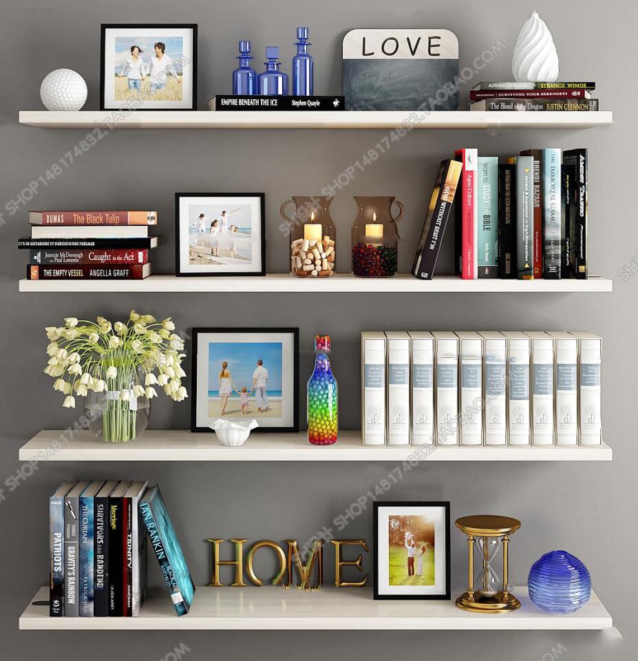 现代书架书籍摆件组合3D模型ID：309020.jpeg