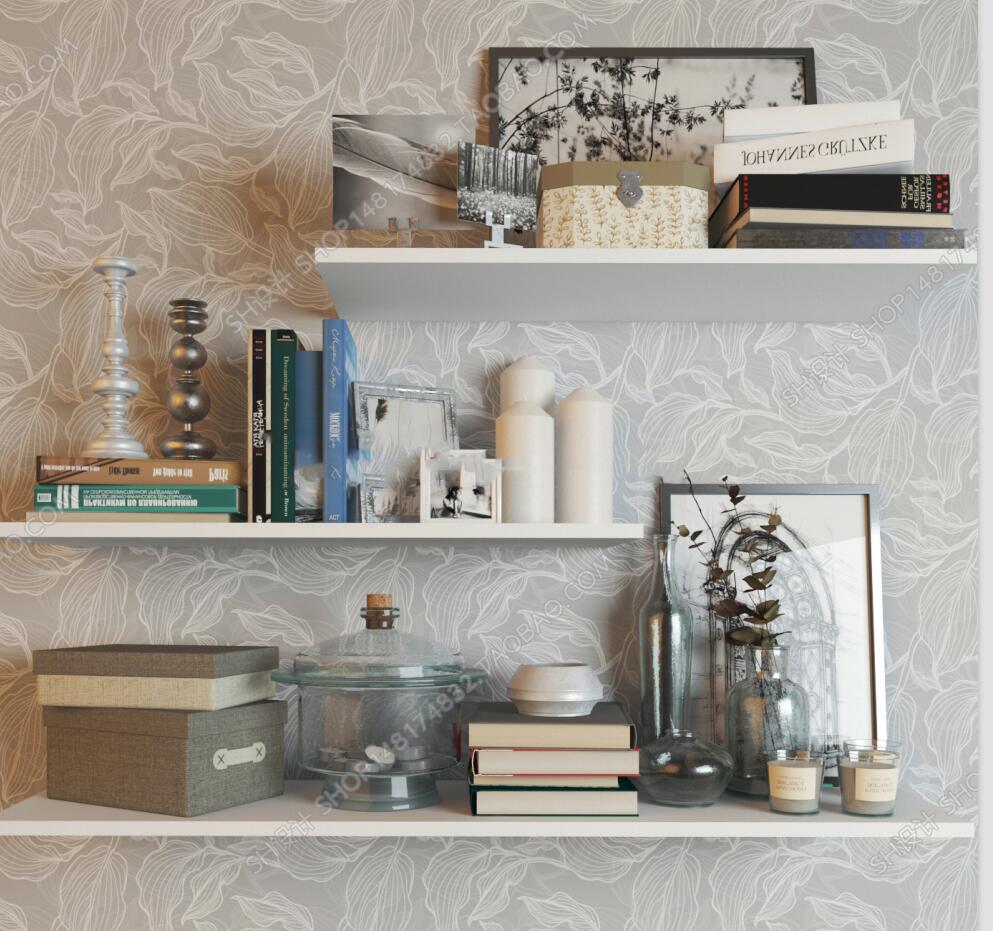 现代书架书籍装饰摆件组合3D模型ID：182810.jpg