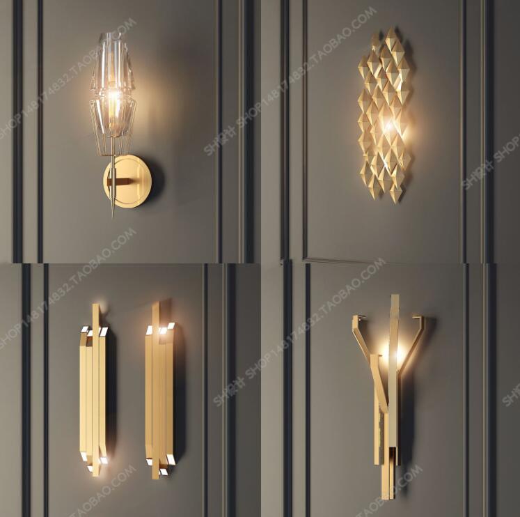 现代简欧壁灯ID：220865.jpg