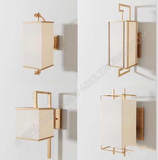 新中式金属壁灯组合3D模型     ID262325.jpg