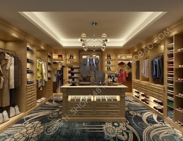 欧式奢华衣帽间3D模型ID：186236.jpg