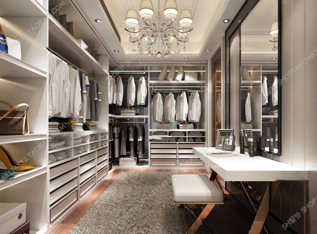 欧式衣帽间3D模型ID：346262.jpeg