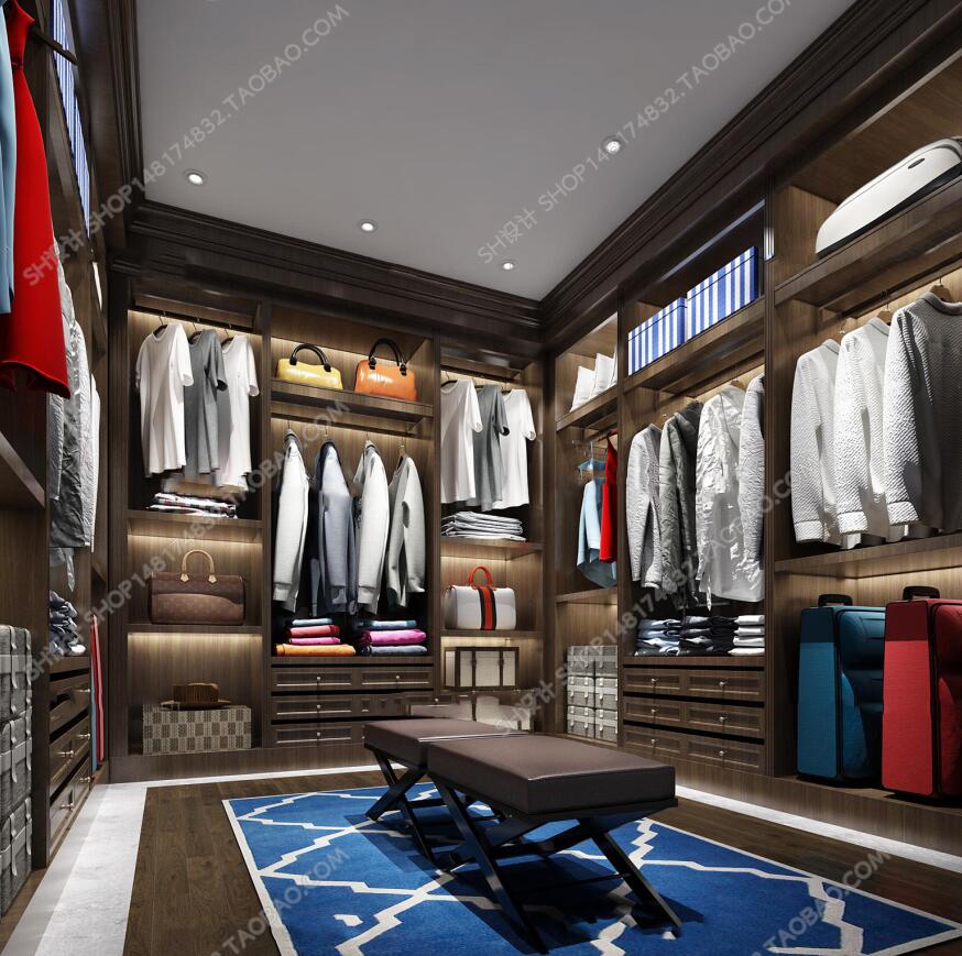 现代衣帽间3D模型ID：292950.jpeg