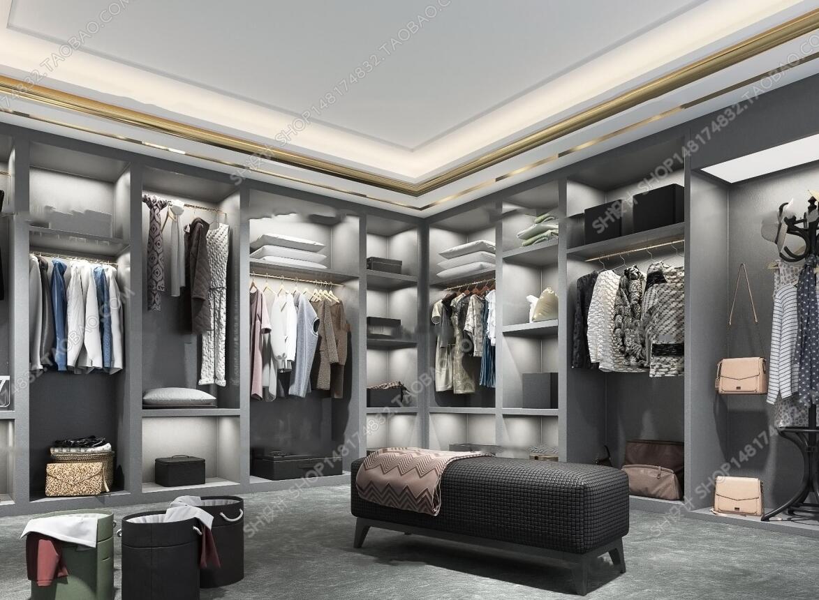 现代衣帽间3D模型ID：339069.jpeg