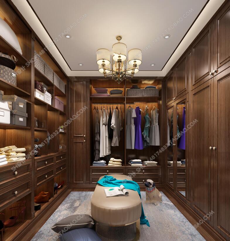 现代衣帽间3D模型ID：370787.jpeg