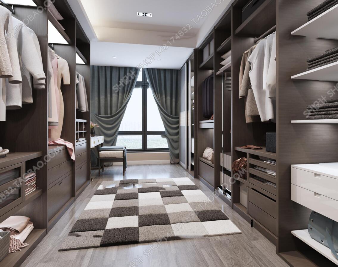 现代衣帽间3D模型ID：380363.jpeg