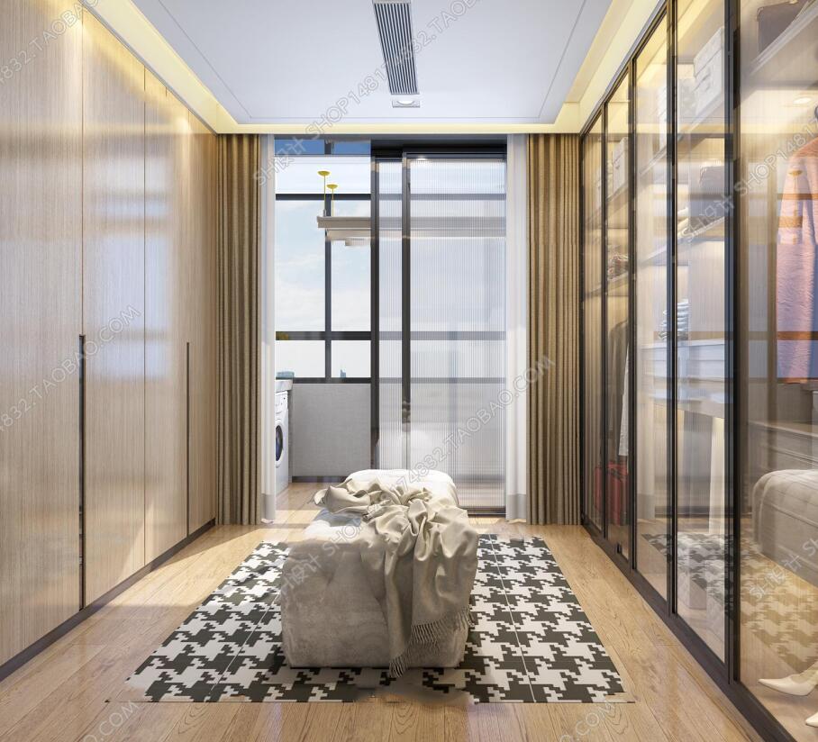 现代衣帽间3D模型ID：392511.jpeg
