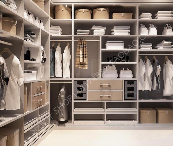 现代衣帽间衣柜衣服鞋包组合3D模型ID：270619.jpg