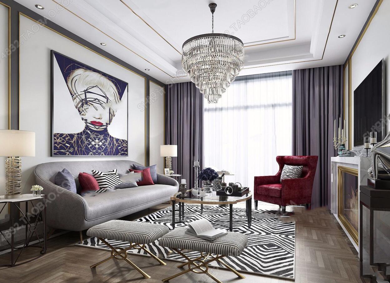 后现代客厅ID：242167.jpg