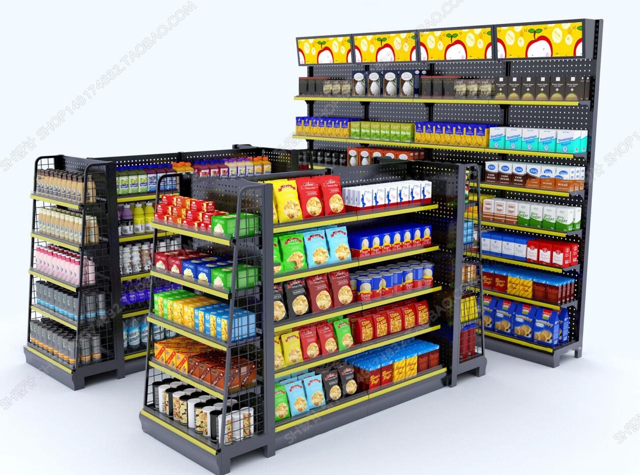 现代便利店货架3D模型ID：425253.jpeg