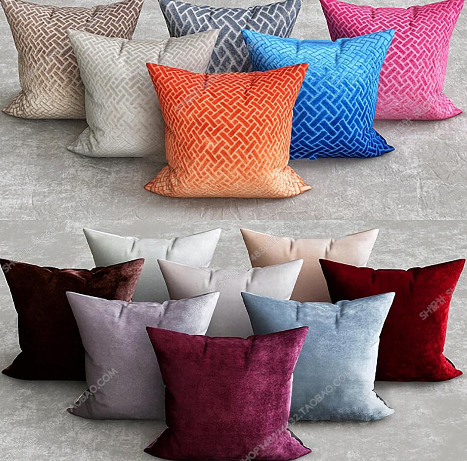 现代布艺抱枕3D模型ID：338828.jpeg