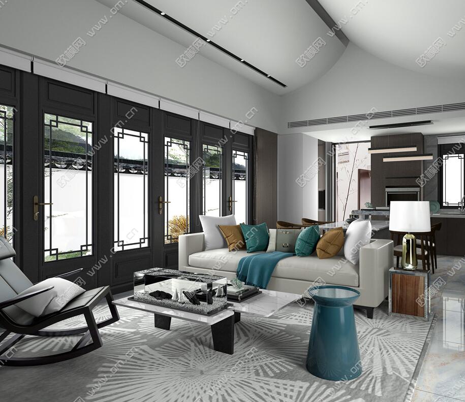 客、餐厅3Dmax模型 (2).jpg