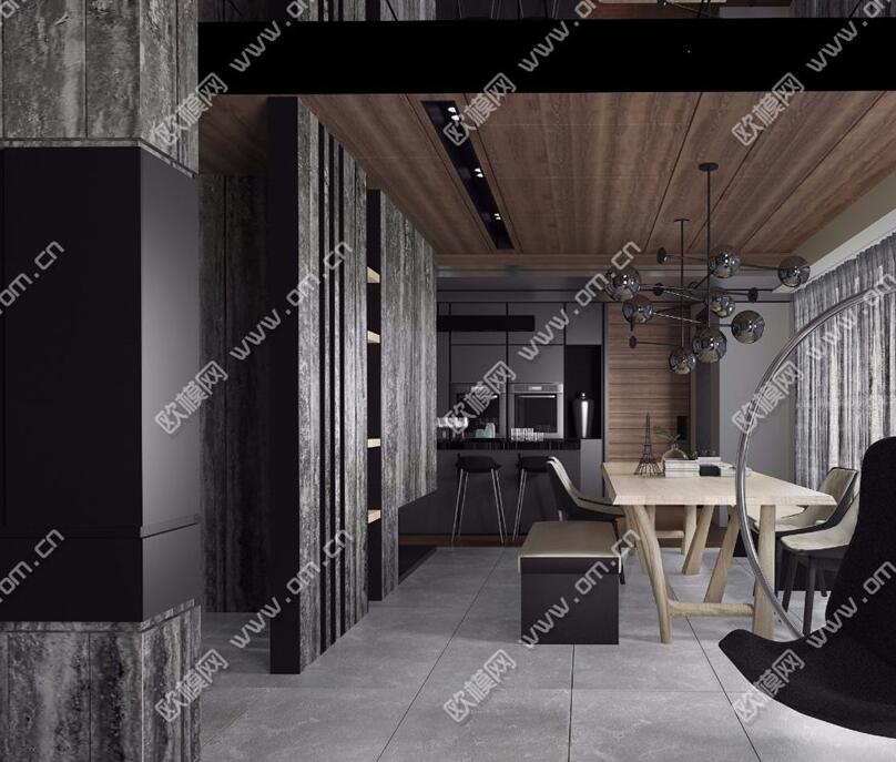 客、餐厅3Dmax模型 (25).jpg