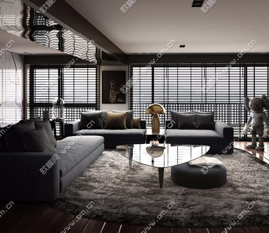 客、餐厅3Dmax模型 (28).jpg