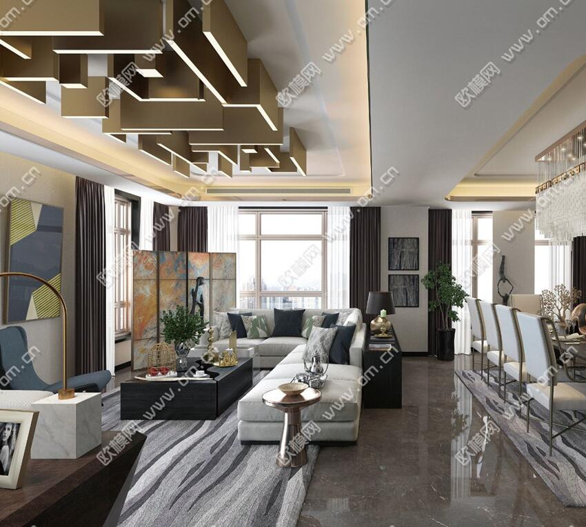 客、餐厅3Dmax模型 (36).jpg