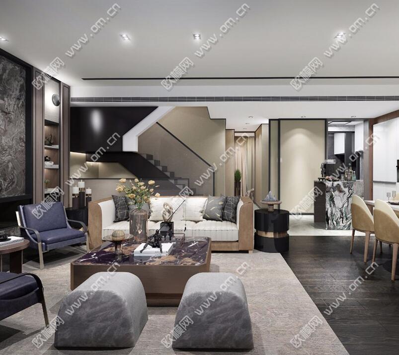 客、餐厅3Dmax模型 (48).jpg