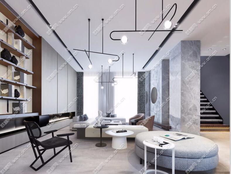 客、餐厅3Dmax模型 (50).jpg