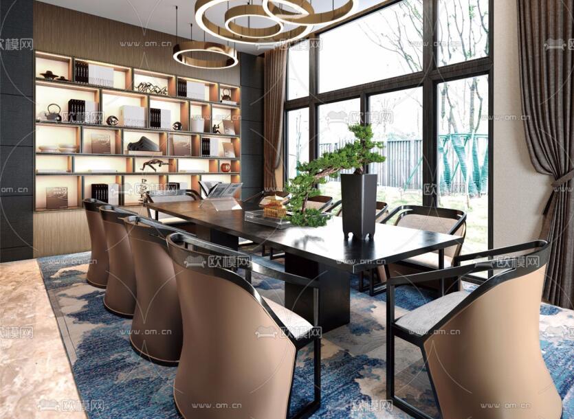 客、餐厅3Dmax模型 (52).jpg