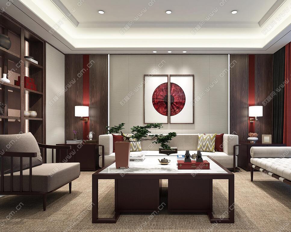 客、餐厅3Dmax模型 (54).jpg