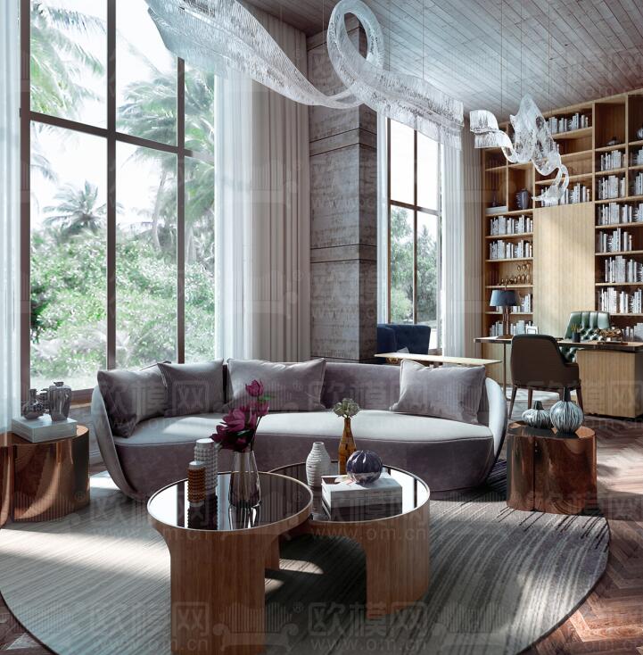 客、餐厅3Dmax模型 (75).jpg