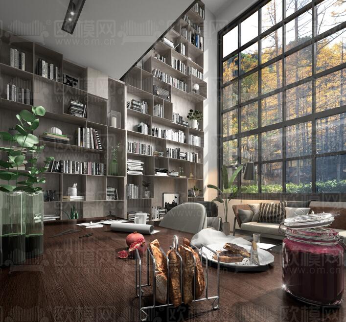 客、餐厅3Dmax模型 (79).jpg