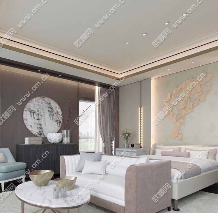 卧室家装空间3Dmax模型 (5).jpg