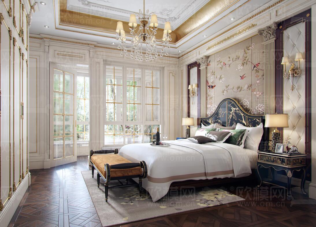 卧室家装空间3Dmax模型 (9).jpg