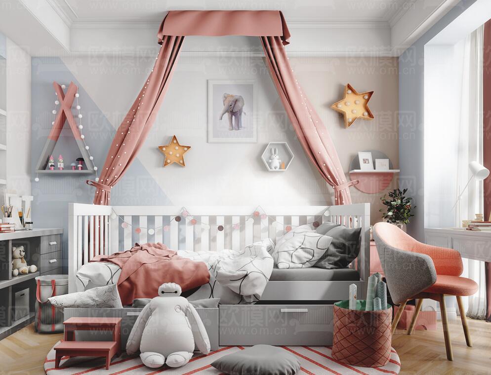 卧室家装空间3Dmax模型 (20).jpg