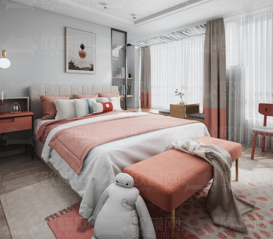 卧室家装空间3Dmax模型 (21).jpg