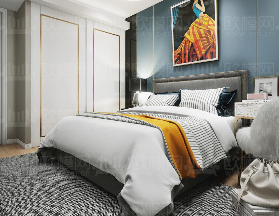 卧室家装空间3Dmax模型 (23).jpg