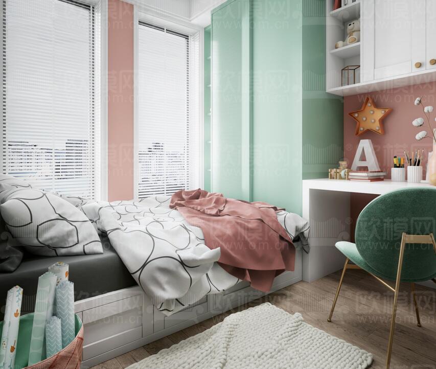 卧室家装空间3Dmax模型 (25).jpg