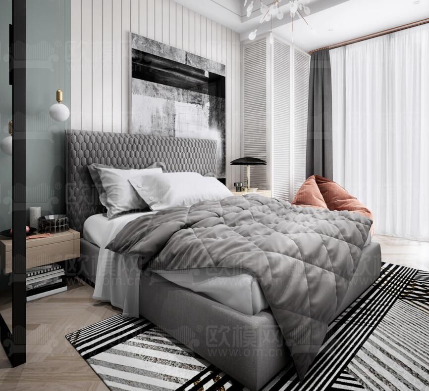 卧室家装空间3Dmax模型 (26).jpg