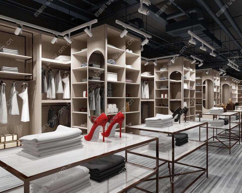 工业风服装鞋包店3D模型ID：455233.jpeg