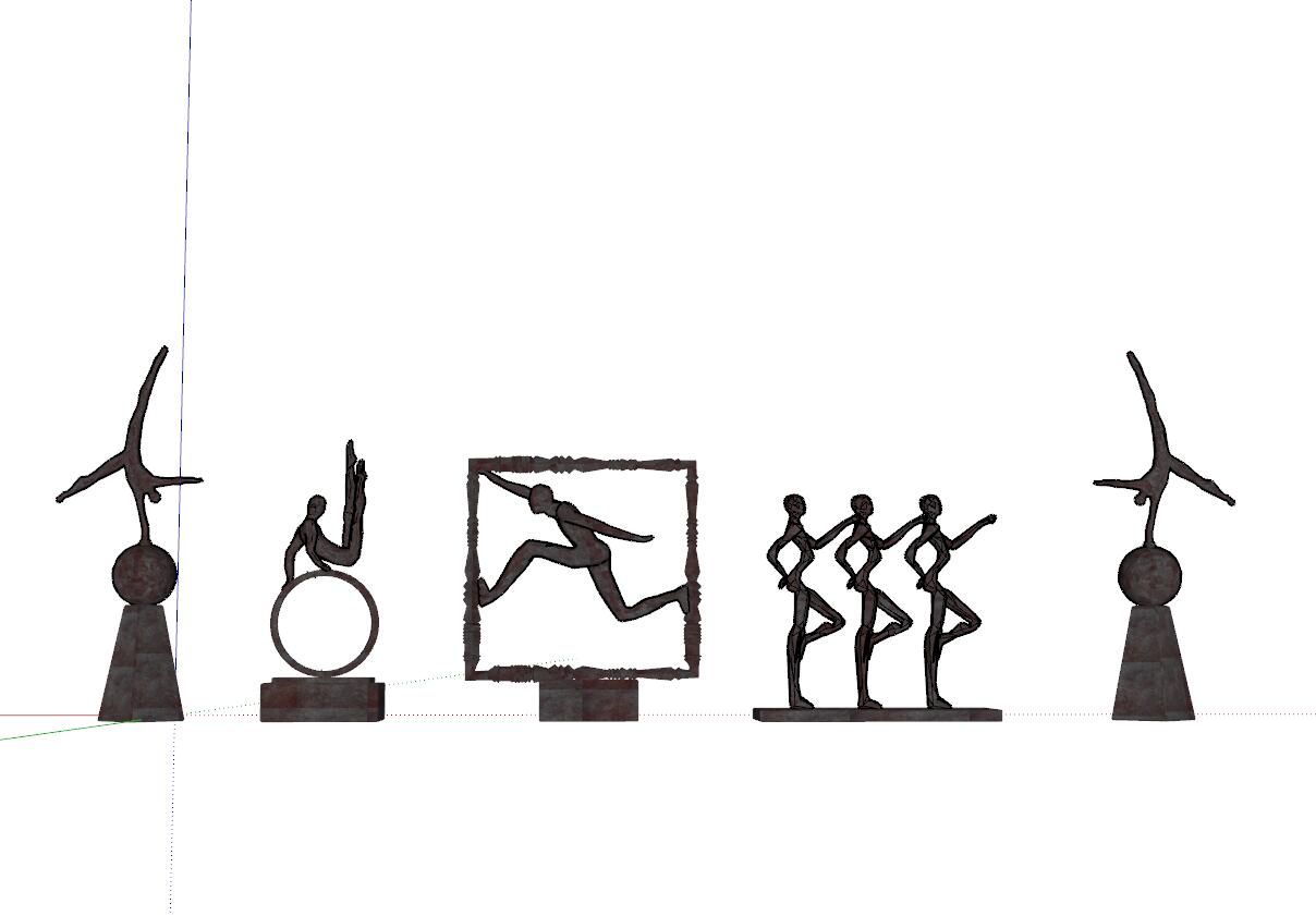 雕塑小品(人物篇）SU模型 (3).jpg