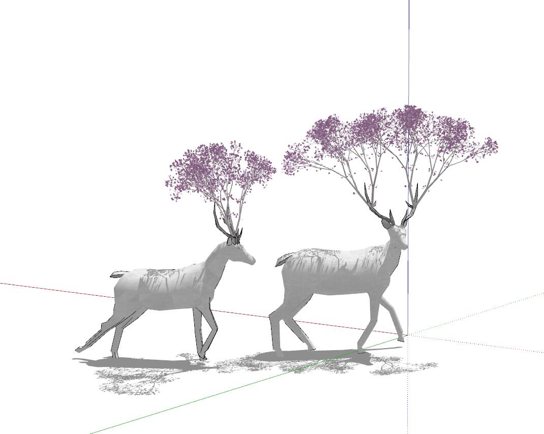 鹿雕塑SU模型 (1).jpg