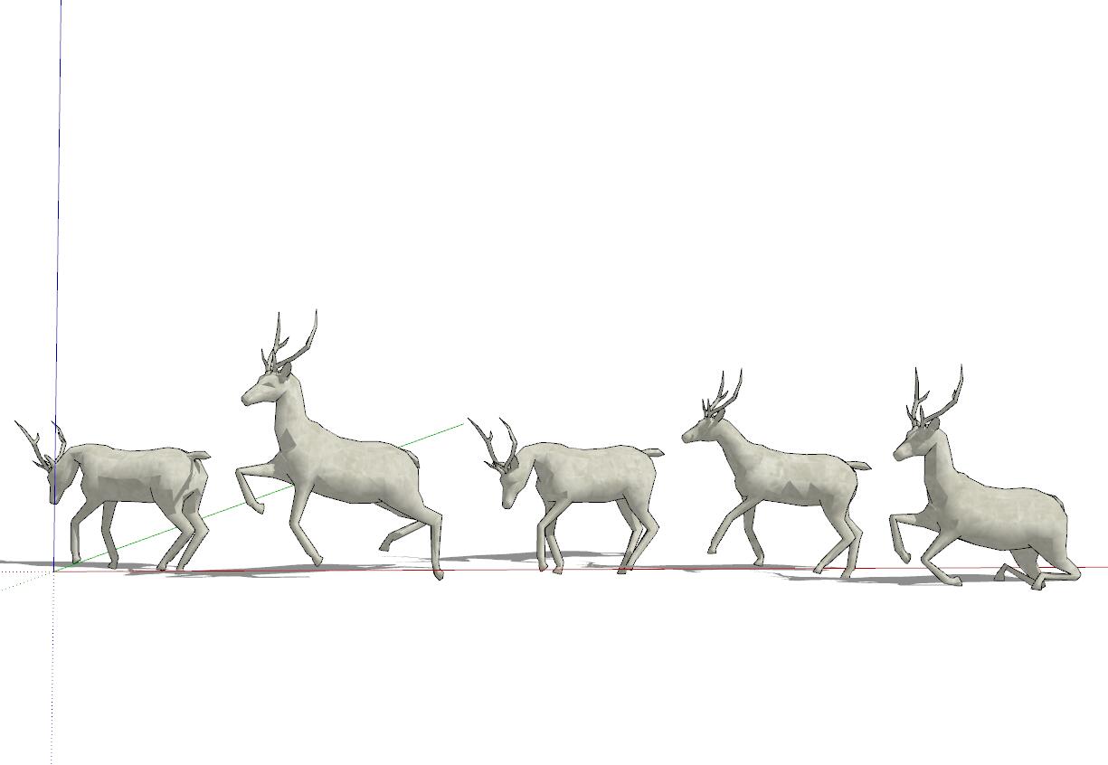 鹿雕塑SU模型 (7).jpg
