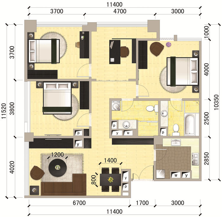 【FA专筑空间】54款普通户型图 (13).jpg