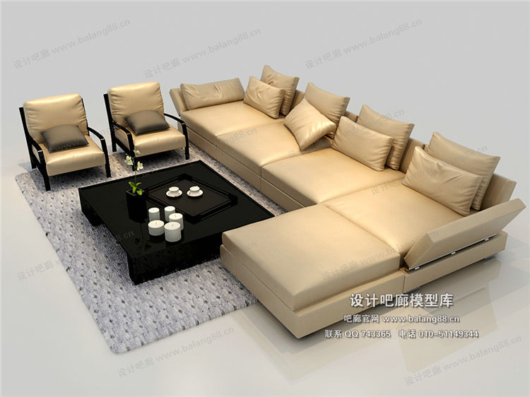 混搭沙发3Dmax模型 (7).jpg