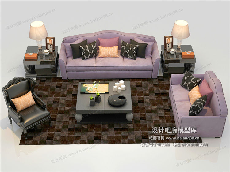 欧式风格沙发组合3Dmax模型 (17).jpg