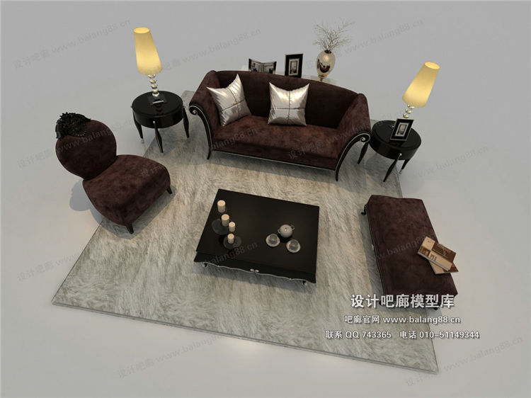 欧式风格沙发组合3Dmax模型 (19).jpg