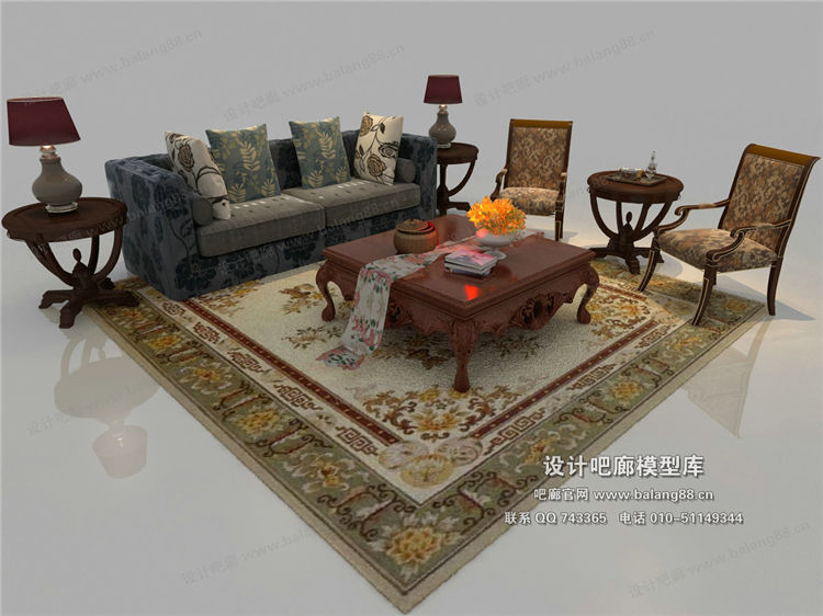 欧式风格沙发组合3Dmax模型 (39).jpg