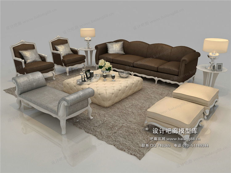 欧式风格沙发组合3Dmax模型 (48).jpg