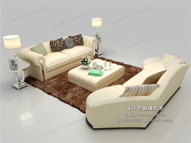 欧式风格沙发组合3Dmax模型 (58).jpg