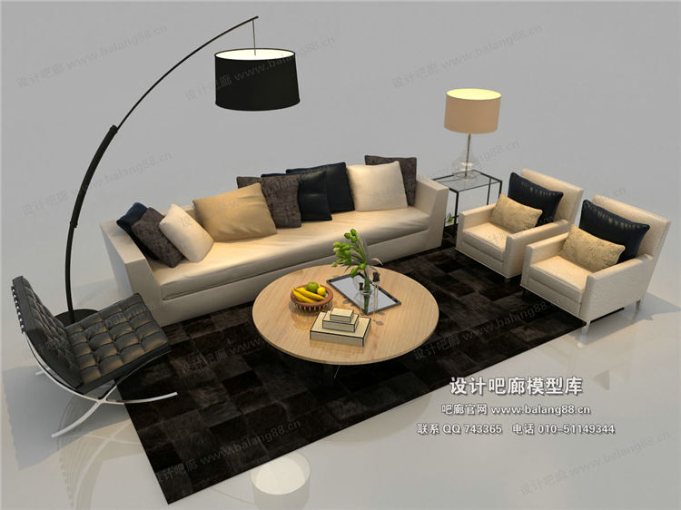 现代风格沙发组合3Dmax模型 (9).jpg