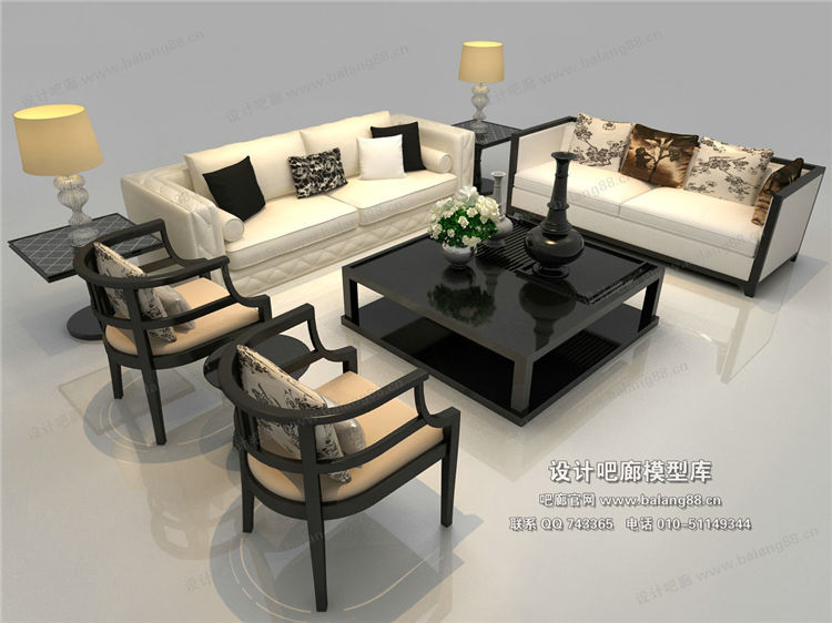 中式风格沙发组合3Dmax模型 (4).jpg