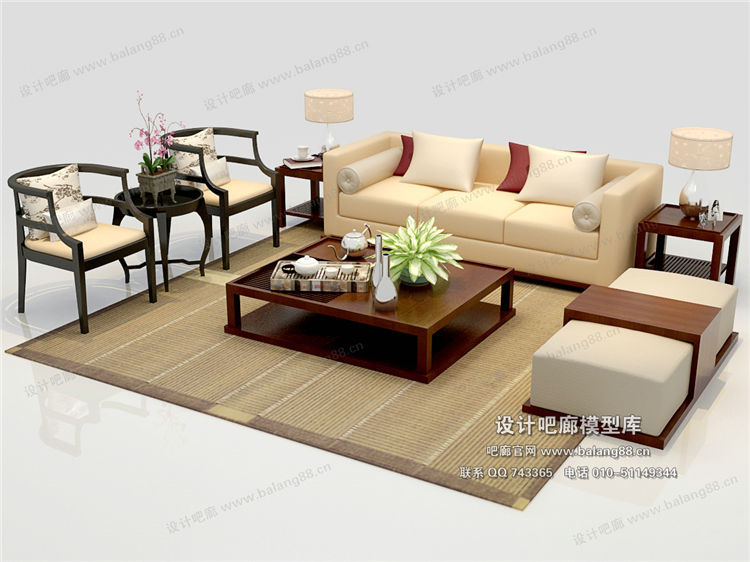 中式风格沙发组合3Dmax模型 (20).jpg