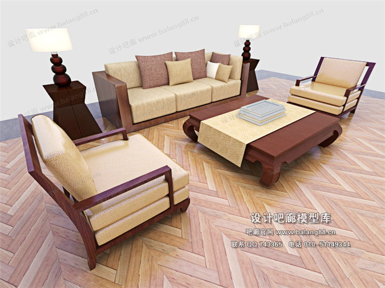 中式风格沙发组合3Dmax模型 (36).jpg