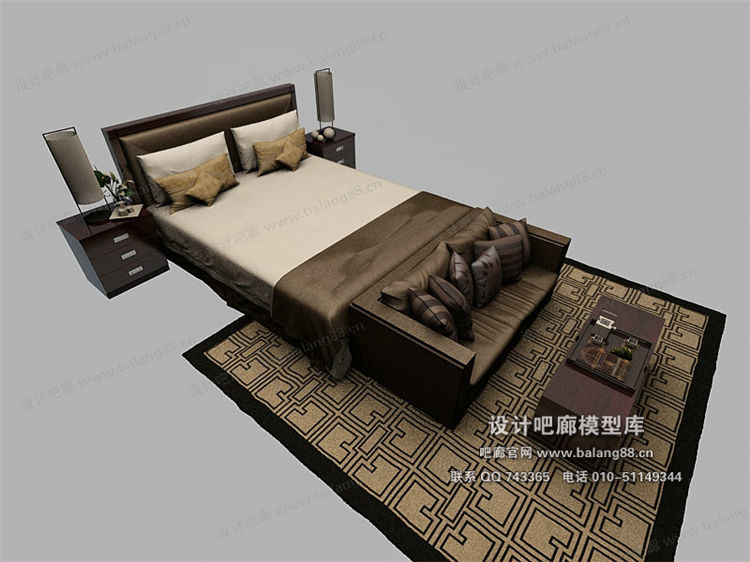 中式模床3Dmax模型 (12).jpg