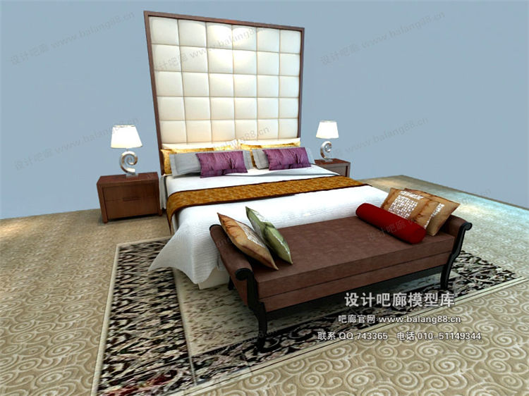 中式模床3Dmax模型 (14).jpg